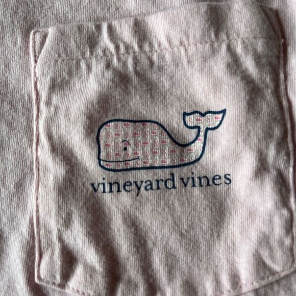 Kids Vineyard Vines Pink Breast Cancer Ribbon Long Sleeve Tee - size XL - Picture 2 of 5